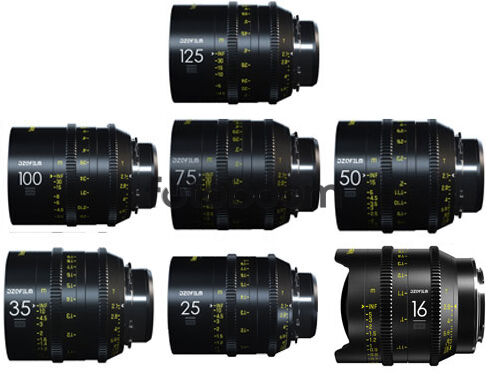 KIT VESPID 7-Lens 16/25/35/50/75/100/125 (FF, PL+EF) - PROMO VESPID DZOFilm