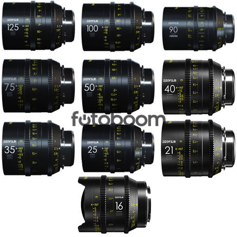 KIT VESPID 10-Lens 16/21/25/35/40/50/75/90 Macro/100/125 (FF, PL+EF) - PROMO VESPID DZOFilm
