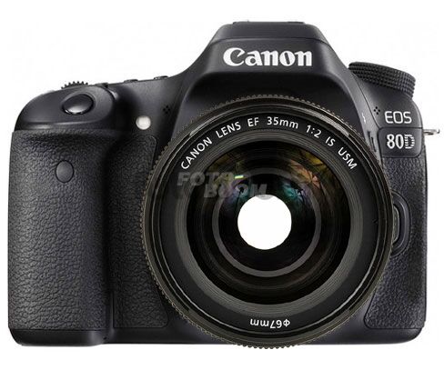 EOS 80D + 35mm f/2 IS USM + 70E Bonificacion Canon + 180E BNF Canon Estudiantes