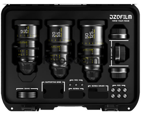 KIT PICTOR ZOOM NEGRO 12-25mm/ 20-55mm/ 50-125mm