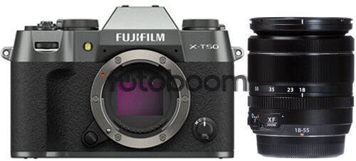 X-T50 Plata Carbón + 18-55mm f/2,8-4 XF R LM OIS